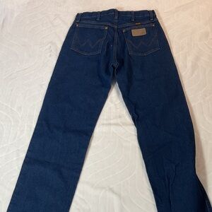 Wrangler Men's Dark Blue Straight Jeans